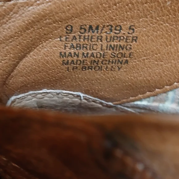 Lucky Brand Women's Size 9.5 Brown Leather Ankle Boots - Picture 8 of 8